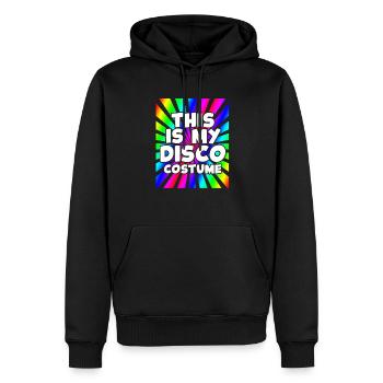 80er Jahre 80s Mottoparty Disco 1980 Geschenk - Männer Premium Bio Hoodie - Schwarz - Vorne - Nico (187cm)