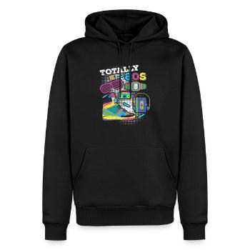 80er Jahre 80s Mottoparty Boombox Walkman Geschenk - Männer Premium Bio Hoodie - Schwarz - Vorne - Nico (187cm)