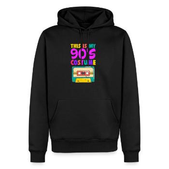 90er Jahre 90s Kassette Party Mottoparty Geschenk - Männer Premium Bio Hoodie - Schwarz - Vorne - Nico (187cm)