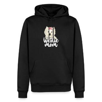 Westie pet love dog dogs cadeau - Sweat à capuche Premium bio Homme - noir - Devant - Nico (187cm)