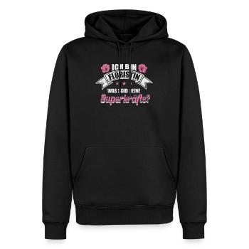 Floristin - Lustige Sprüche Geschenk - Männer Premium Bio Hoodie - Schwarz - Vorne - Nico (187cm)