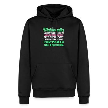 Mathe Mathematik Lehrer Algebra Schule Pi Geschenk - Männer Premium Bio Hoodie - Schwarz - Vorne - Nico (187cm)