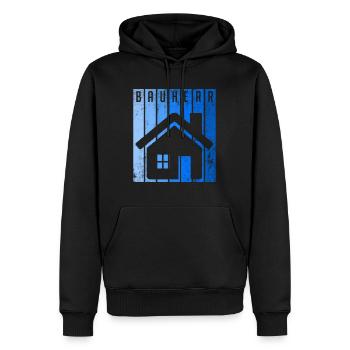 Client Construction Manager - Men’s Premium Organic Hoodie - black - Front - Nico (187cm)