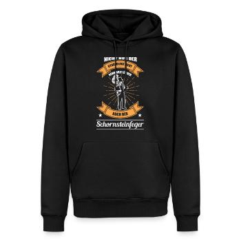 Schornsteinfeger - Witziger Spruch - Männer Premium Bio Hoodie - Schwarz - Vorne - Nico (187cm)