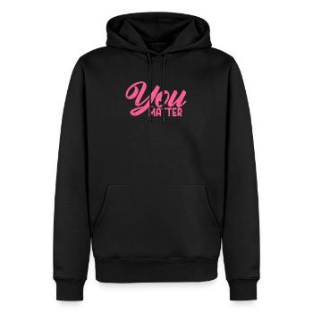Sozialarbeiter Sozialarbeiterin Sozialpädagoge - Männer Premium Bio Hoodie - Schwarz - Vorne - Nico (187cm)