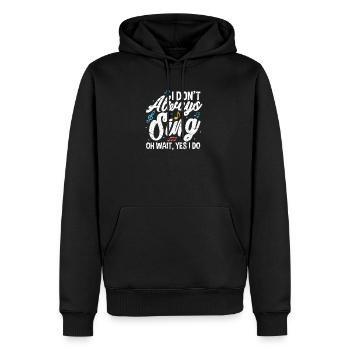 To sing - Men’s Premium Organic Hoodie - black - Front - Nico (187cm)