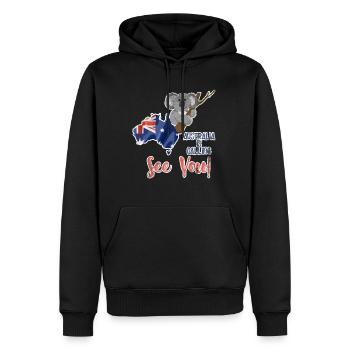 Australien Koala Bär Reisen - Männer Premium Bio Hoodie - Schwarz - Vorne - Nico (187cm)