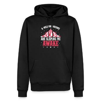 Cirque Ringmeister Tente de cirque Manège Cadeau - Sweat à capuche Premium bio Homme - noir - Devant - Nico (187cm)