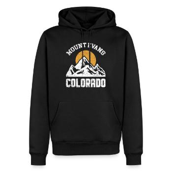 Colorado State Mount Evans Sonnenaufgang Berg - Männer Premium Bio Hoodie - Schwarz - Vorne - Nico (187cm)