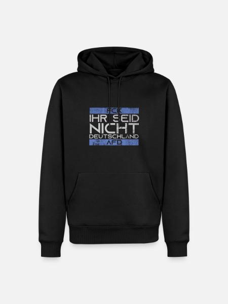 Fck AFD Against Fascism - Men’s Premium Organic Hoodie - black