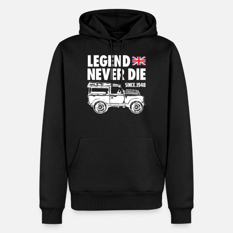 Landy Legend ne meurt jamais - Sweat à capuche Premium bio Homme - noir