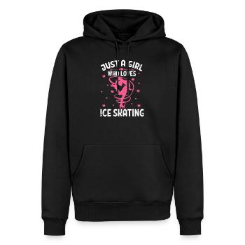 Eiskunstlauf - Männer Premium Bio Hoodie - Schwarz - Vorne - Nico (187cm)