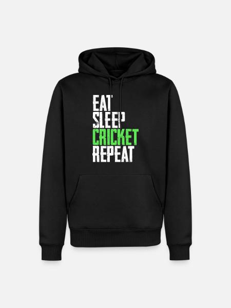 Cricket cricketer - Men’s Premium Organic Hoodie - black