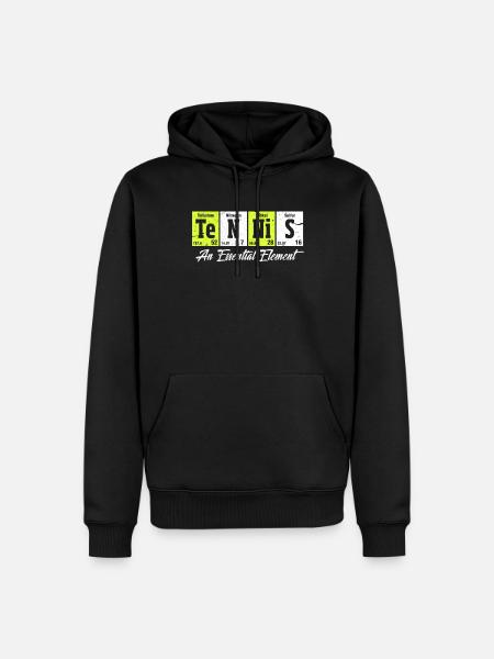 Tennis - Men’s Premium Organic Hoodie - black