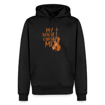Violin violin orchestra violinist gift - Men’s Premium Organic Hoodie - black - Front - Nico (187cm)