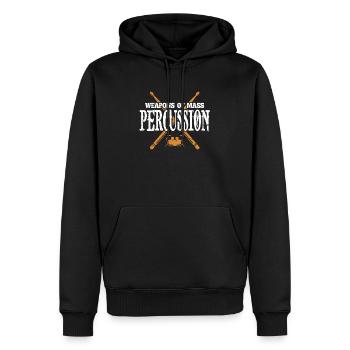Drummer drummer drums band gift - Men’s Premium Organic Hoodie - black - Front - Nico (187cm)