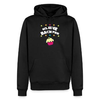 Muffin Backfee Backwaren Hobbybäcker Bäckerei - Männer Premium Bio Hoodie - Schwarz - Vorne - Nico (187cm)