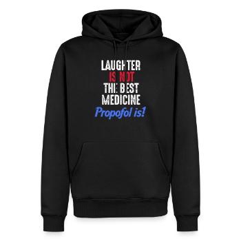 Propofol Medizin Anästhesie Geschenk - Männer Premium Bio Hoodie - Schwarz - Vorne - Nico (187cm)