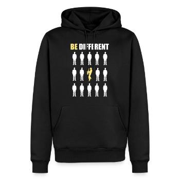 Cadeau musicien saxophone vents - Sweat à capuche Premium bio Homme - noir - Devant - Nico (187cm)
