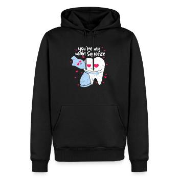 Dentiste Dentiste Dentiste Dents Cadeau Dentiste - Sweat à capuche Premium bio Homme - noir - Devant - Nico (187cm)