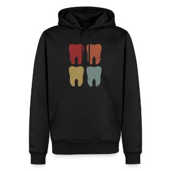 Dentiste Dentiste Dentiste Cadeau De Dentiste - Sweat à capuche Premium bio Homme - noir - Devant - Nico (187cm)