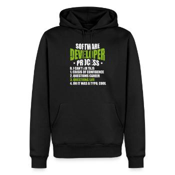 Software developer programmer software - Men’s Premium Organic Hoodie - black - Front - Nico (187cm)