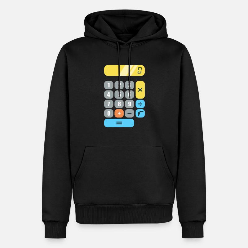 Mathe - Männer Premium Bio Hoodie - Schwarz