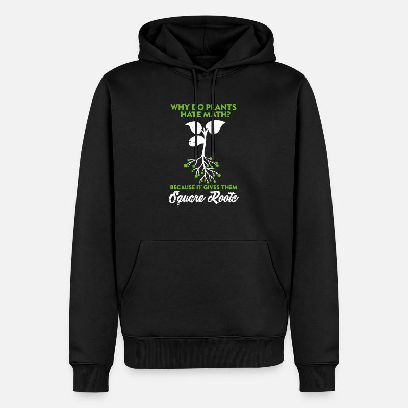 Mathe - Männer Premium Bio Hoodie - Schwarz