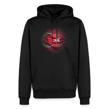 Turkey Flag Moon Star Country Ismir Side Home - Men’s Premium Organic Hoodie - black - Front - Nico (187cm)