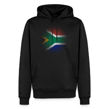 South Africa Flag Points Used Look - Men’s Premium Organic Hoodie - black - Front - Nico (187cm)