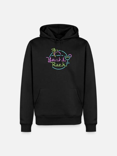 Yacht Rock - Männer Premium Bio Hoodie - Schwarz
