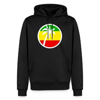 Reggae - Männer Premium Bio Hoodie - Schwarz - Vorne - Nico (187cm)
