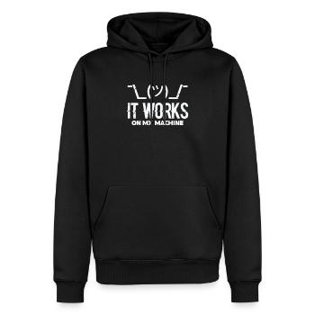 Programmierer - Männer Premium Bio Hoodie - Schwarz - Vorne - Nico (187cm)