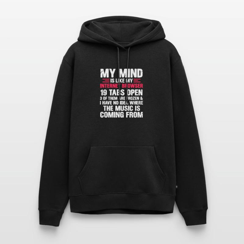 Internet thought programmer nerd gift Men’s Premium Organic Hoodie