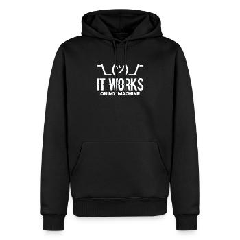 Programmierer Programmieren Coder Code Geschenk - Männer Premium Bio Hoodie - Schwarz - Vorne - Nico (187cm)