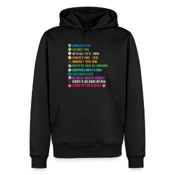 Cadeau scientifique scientifique chimie - Sweat à capuche Premium bio Homme - noir - Devant - Nico (187cm)