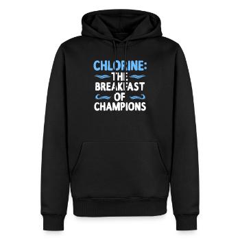 Nageur nageur nageur eau cadeau - Sweat à capuche Premium bio Homme - noir - Devant - Nico (187cm)