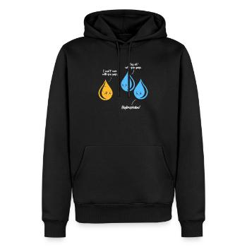 Chemistry science physics science laboratory gift - Men’s Premium Organic Hoodie - black - Front - Nico (187cm)