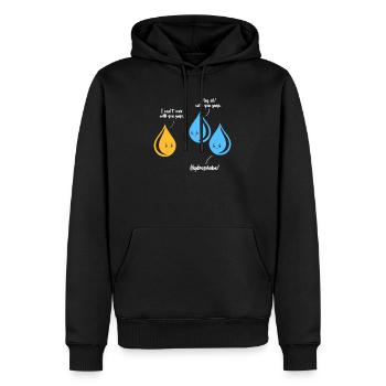 Wissenschaft - Männer Premium Bio Hoodie - Schwarz - Vorne - Nico (187cm)