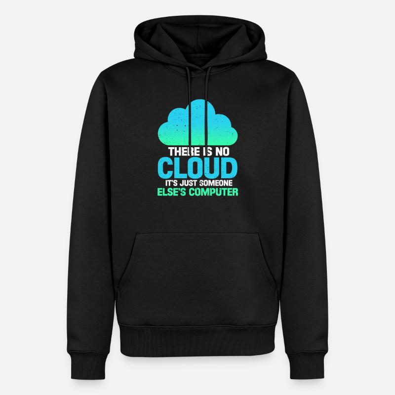Computer - Männer Premium Bio Hoodie - Schwarz