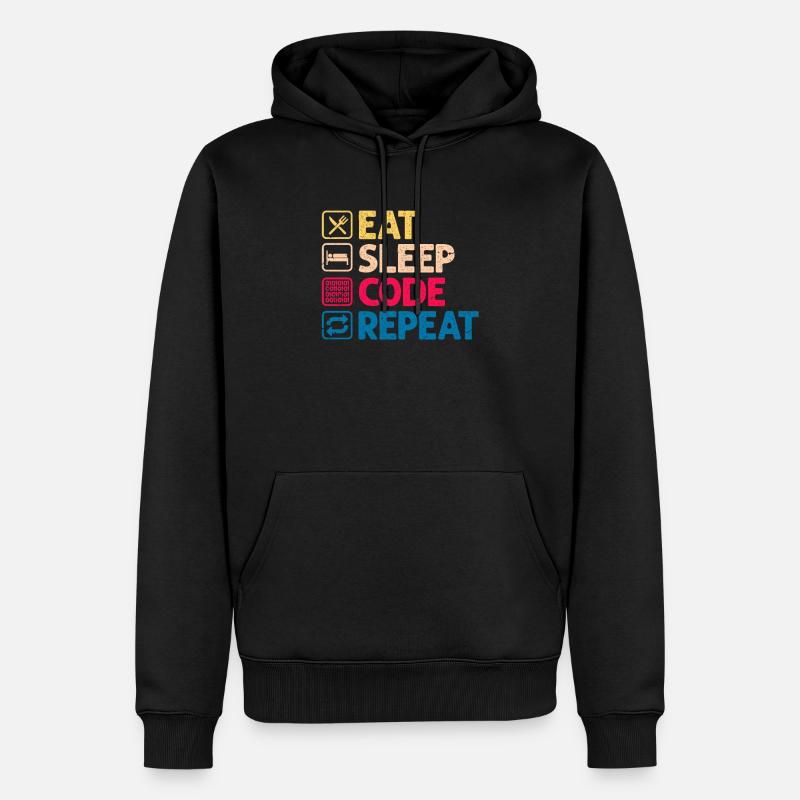 Programmeur - Sweat à capuche Premium bio Homme - noir