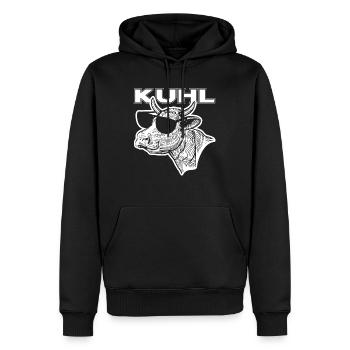 Landwirt Kuh Milchbauer Kuhl Geschenk - Männer Premium Bio Hoodie - Schwarz - Vorne - Nico (187cm)