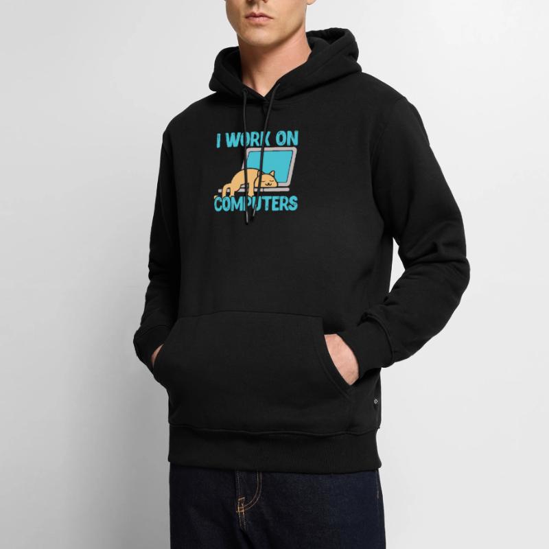 Programmierer Computer Code Informatik Geschenk Männer Premium Bio Hoodie