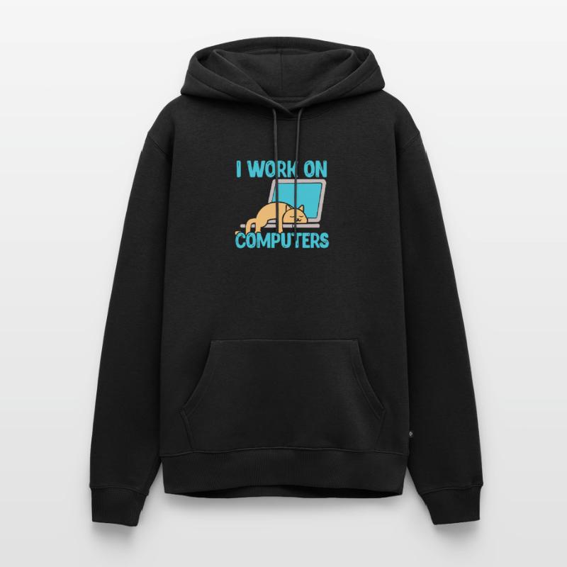 Programmierer Computer Code Informatik Geschenk Männer Premium Bio Hoodie