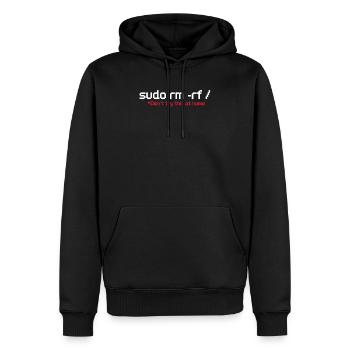 programmer - Men’s Premium Organic Hoodie - black - Front - Nico (187cm)
