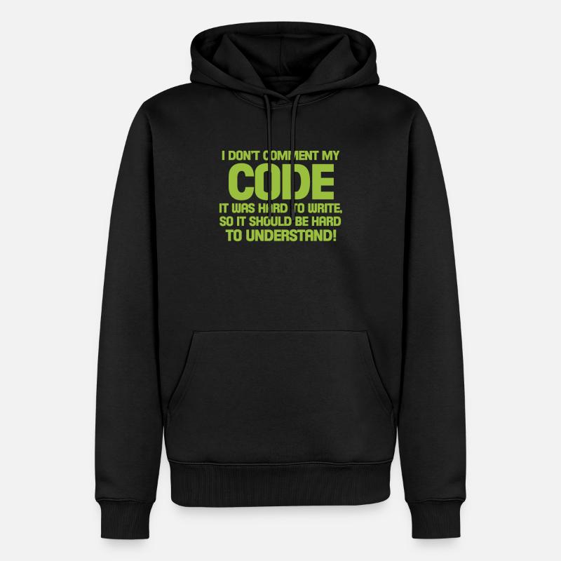 Programmierer - Männer Premium Bio Hoodie - Schwarz