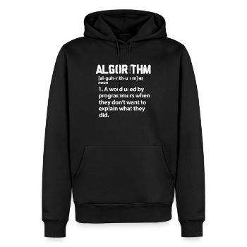 Programmierer Code Coder Programmieren Geschenk - Männer Premium Bio Hoodie - Schwarz - Vorne - Nico (187cm)