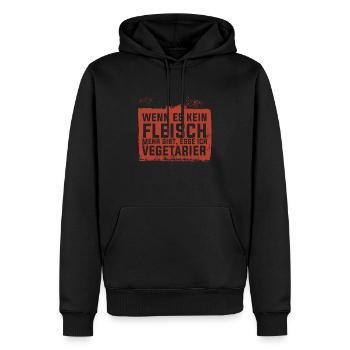 Anti Vegetarier Spruch Beste Currywurst - Männer Premium Bio Hoodie - Schwarz - Vorne - Nico (187cm)