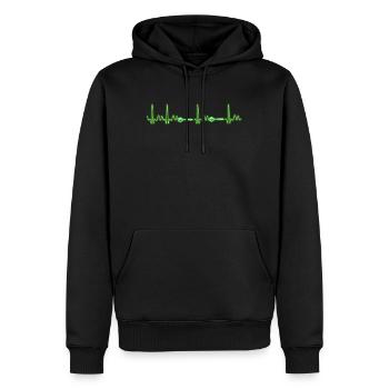 Joueur de fléchettes fléchettes club de fléchettes - Sweat à capuche Premium bio Homme - noir - Devant - Nico (187cm)