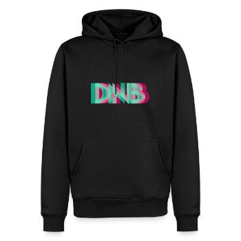 Drum And Bass Musik Logo Elektro - Männer Premium Bio Hoodie - Schwarz - Vorne - Nico (187cm)